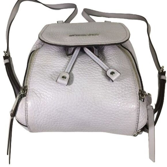 Michael Kors Viv Extra-Small Pebbled Leather Backpack Lavender Mist Soft Lylac - Picture 11 of 15